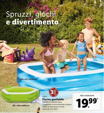 Lidl Crivit Piscina gonfiabile offerta