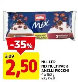 DPiù Muller mix multipack anelli fiocchi offerta
