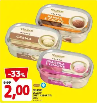DPiù Delidor gelato gusti assortiti offerta