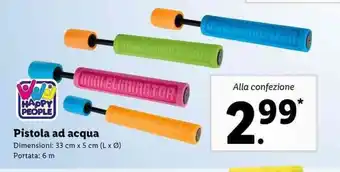 Lidl Pistola ad acqua 33 cm x 5 cm x 6m offerta