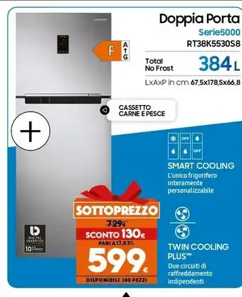 Expert Doppia porta serie 5000 rt38k5530s8 offerta