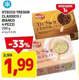 DPiù Stecco tresor classico / bianco 4 pezzi offerta