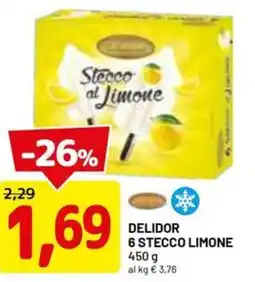 DPiù Delidor 6 stecco limone offerta