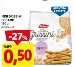 DPiù Mini grissini sesamo offerta