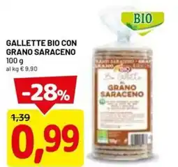 DPiù Gallette bio con grano saraceno offerta