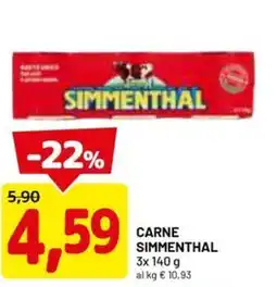 DPiù Carne simmenthal offerta