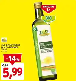 DPiù Olio extra vergine di oliva biologico offerta