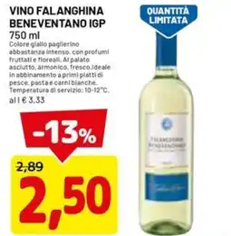 DPiù Vino falanghina beneventano igp offerta