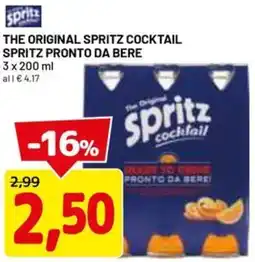 DPiù The original spritz cocktail spritz pronto da bere offerta