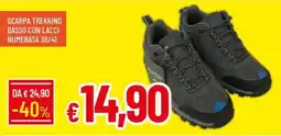 Galassia SCARPA trekking basso con lacci numerata 36/41 offerta