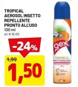 DPiù Tropical aerosol insetto repellente pronto all'uso offerta