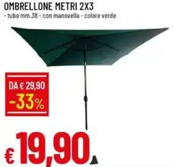 Galassia ARIA APERTA Ombrellone metri 2×3 offerta