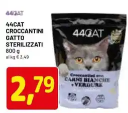 DPiù 44cat croccantini gatto sterilizzati offerta