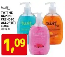 DPiù Twit me sapone cremoso assortiti offerta