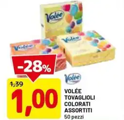 DPiù Volée tovaglioli colorati assortiti offerta
