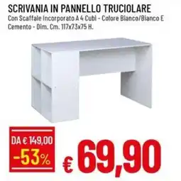 Galassia Scrivania in pannello truciolare offerta