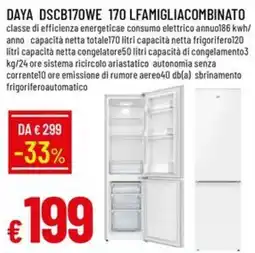 Galassia DAYA DSCB170WE 170 LFAMIGLIACOMBINATO offerta