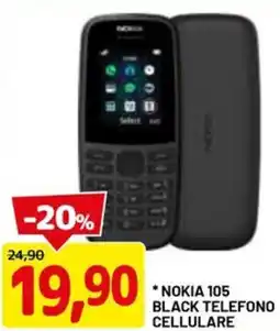 DPiù NOKIA 105 black telefono cellulare offerta
