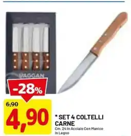 DPiù Set 4 coltelli carne offerta