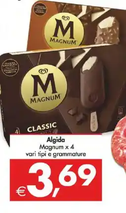 Deco Supermercati Algida Magnum x 4 vari tipi e grammature offerta