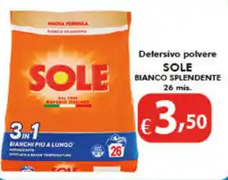 Bernava Detersivo polvere SOLE BIANCO SPLENDENTE 26 mis. offerta