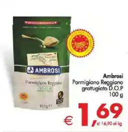 Deco Supermercati Ambrosi Parmigiano Reggiano grattugiato D.O.P offerta