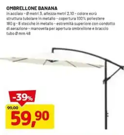 DPiù OMBRELLONE BANANA offerta