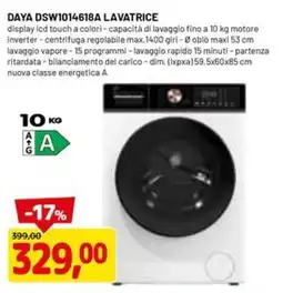 DPiù DAYA dsw1014618a lavatrice offerta