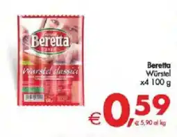 Deco Supermercati Beretta Würstel x4 offerta
