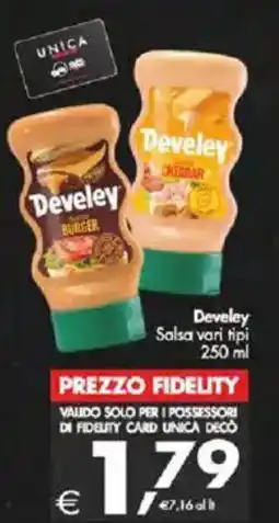 Deco Supermercati Develey Salsa vari tipi offerta