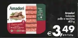 Deco Supermercati Amadori Salsiccia pollo e tacchino offerta