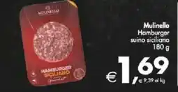 Deco Supermercati Mulinello Hamburger suino siciliano offerta