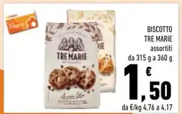 Conad BISCOTTO TRE MARIE assortiti offerta