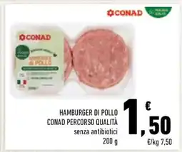 Conad Hamburger Di Pollo offerta
