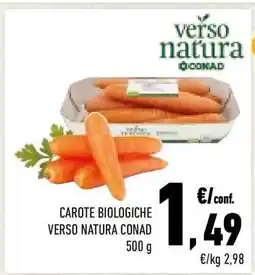 Conad CAROTE BIOLOGICHE VERSO NATURA CONAD offerta