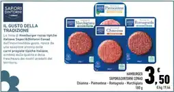 Conad Hamburger Sapori&Dintorni Conad offerta
