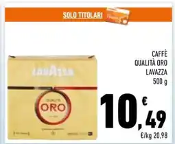Conad Caffè Qualità Oro Lavazza offerta