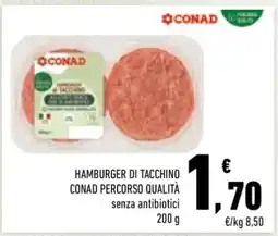 Conad Hamburger di Tacchino Conad Percorso Qualità offerta