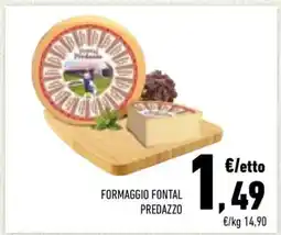 Conad FORMAGGIO FONTAL PREDAZZO offerta