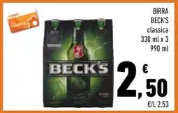 Conad BIRRA BECK'S classica offerta