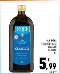 Conad Olio Extra Vergine di Oliva Classico De Cecco offerta