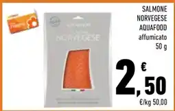 Conad SALMONE NORVEGESE AQUAFOOD offerta