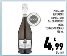 Conad Prosecco Superiore Conegliano Valdobbiadene DOCG offerta