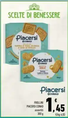 Conad FROLLINI PIACERSÌ CONAD assortiti offerta