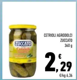 Conad Cetrioli agrodolci Zuccato offerta