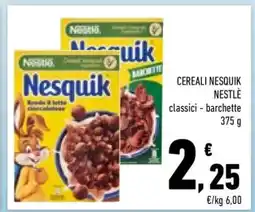 Conad Cereali Nesquik Nestlé offerta