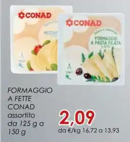 Conad FORMAGGIO A FETTE CONAD offerta