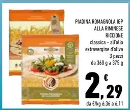 Conad PIADINA ROMAGNOLA IGP ALLA RIMINESE RICCIONE offerta