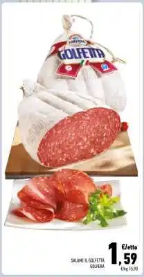 Conad SALAME IL GOLFETTA offerta