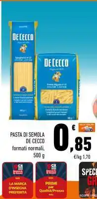 Conad Pasta di Semola De Cecco offerta